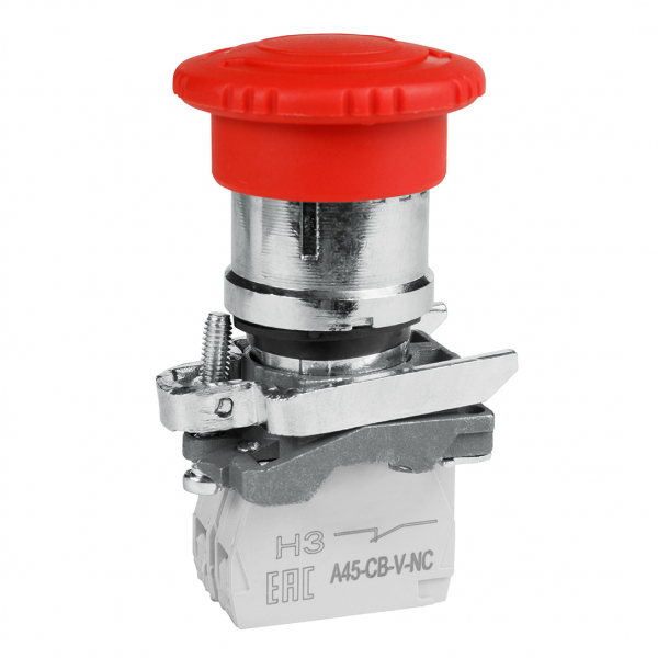 Кнопка ав ост возв пов OptiSignal D22 C4-ESTR-11 металл 1НО+1НЗ XB4BS8445 (кратно 1)