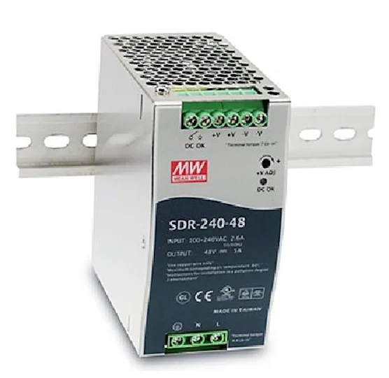 Источник питания, Блок питания SDR-240-48, 48В,5А,240Вт\MEAN WELL