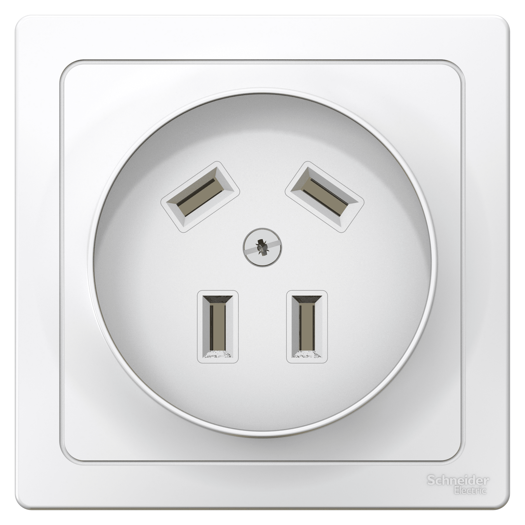 Розетка силовая Schneider Electric BLANCA скрытая установка 3Р+N, 32А, 400В, белая BLNSR003241