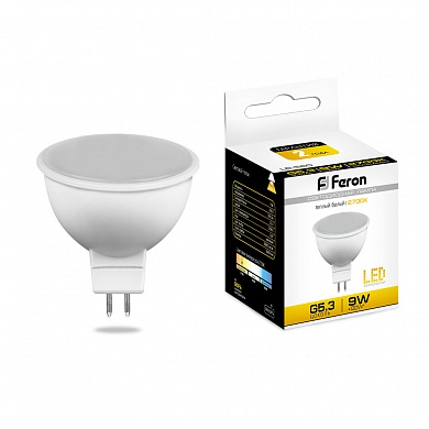 Светодиодная лампа Feron LB-560 (9W) 230V G5.3 2700K MR16