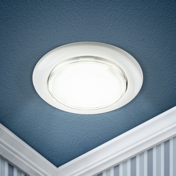 Светильник ЭРА KL35 WH /1 (к)  Gx53,220V, 13W ,белый (80/1680)