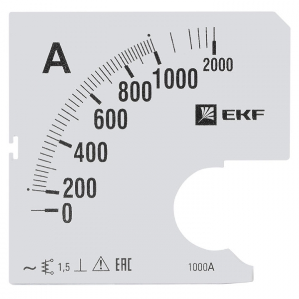 Шкала EKF PROxima сменная для A961 1000/5А-1,5