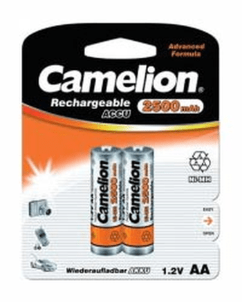 Аккумулятор CAMELION R6  2500 mAh Ni-Mh BL-2 6107 (кратно 2)