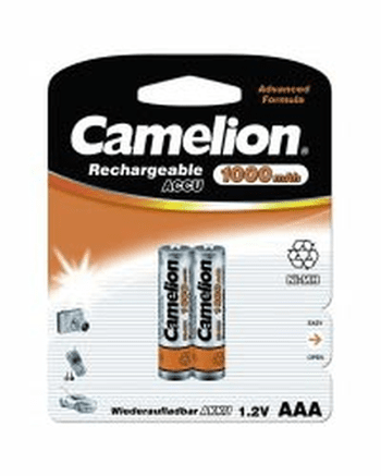 Аккумулятор CAMELION R03 1000 mAh Ni-Mh BL-2 6182 (кратно 2)