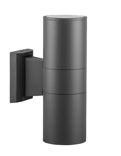 Светильник садово-парковый Feron DH0702, на стену вверх/вниз, 18W 2*E27 230V, серый