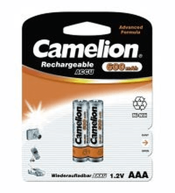 Аккумулятор CAMELION R03 600mAh Ni-Mh BL-2 (кратно 2)