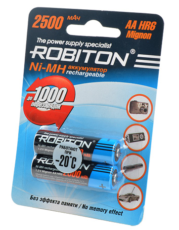 Аккумулятор ROBITON R6 2500MHAA-2 BL2 (кратно 2)