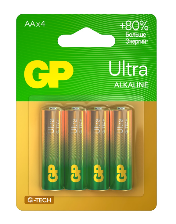 Батарейка AA GP 15AUA21-2CRSBC4 LR6 40/160 (кратно 4)