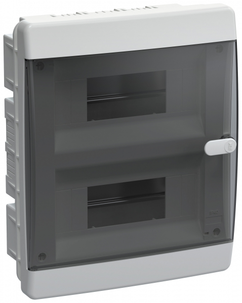 Бокс ЩРВ-П-18 IP41 черная прозрачная дверь UNION Compact IEK