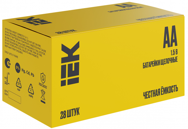 Элемент питания IEK  Alkaline LR06/AA BOX28