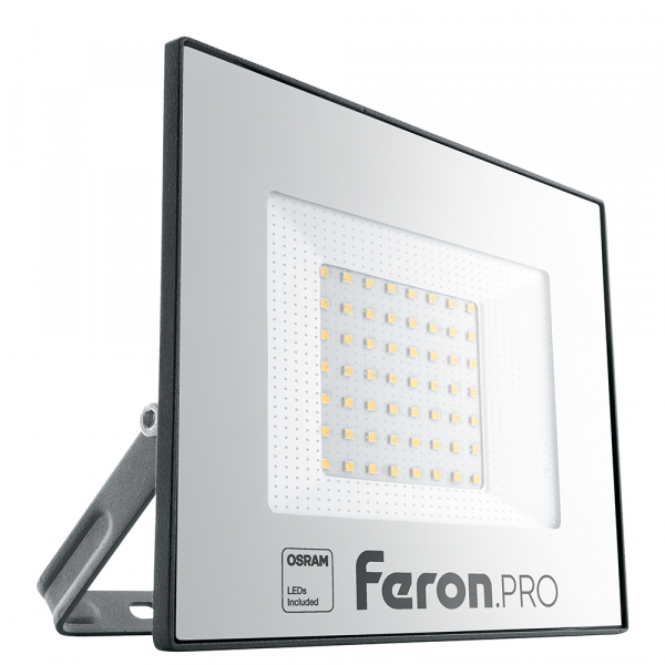 Прожектор светодиодный Feron 50W 6400K IP65  AC175-265V/50Hz, черный, LL-1000