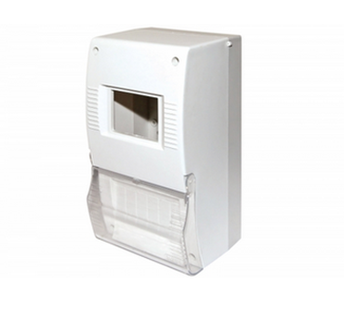 Бокс ЩК кв 2-6 автоматов пластиковый с окном с дверкой ЩК 26-003 DIN IP20 TDM