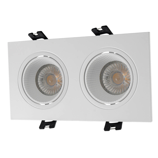 DK3072-WH Встраиваемый светильник, IP 20, 10 Вт, GU5.3, LED, белый/белый, пластик