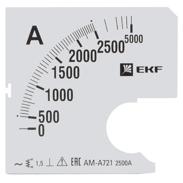 Шкала EKF PROxima сменная для A721 2500/5А-1,5