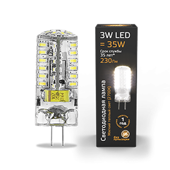Светодиодная лампа Gauss LED GY6.35 AC150-265V 3W 2700K