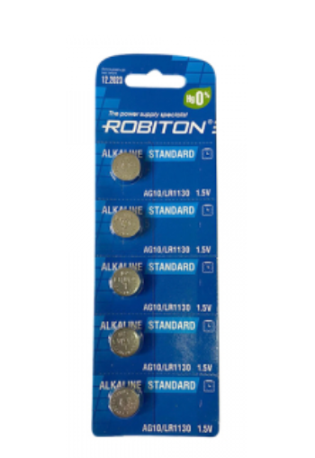 Батарейка &quot;таблетка&quot; ROBITON STANDARD AG10 BL5 (кратно 5)