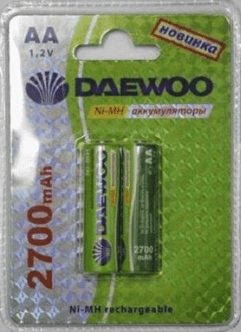 Аккумулятор DAEWOO R6 /(2700mAh) NI-MH BL-2 (кратно 2)