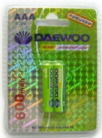 Аккумулятор DAEWOO R03 /( 600mAh) NI-MH BL-2 (кратно 2)