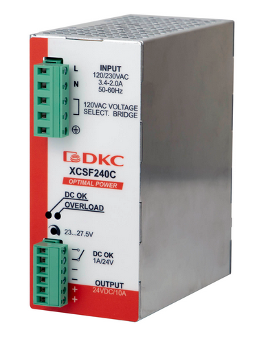 Источник питания ДКС OPTIMAL POWER,1p,240Вт,10А,24В,Oring