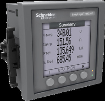 Счетчик  Schneider Electric  PM2230 3-фазный LCD, RS485 Modbus, класс точности  0,5S, многофункциональный  METSEPM2230R