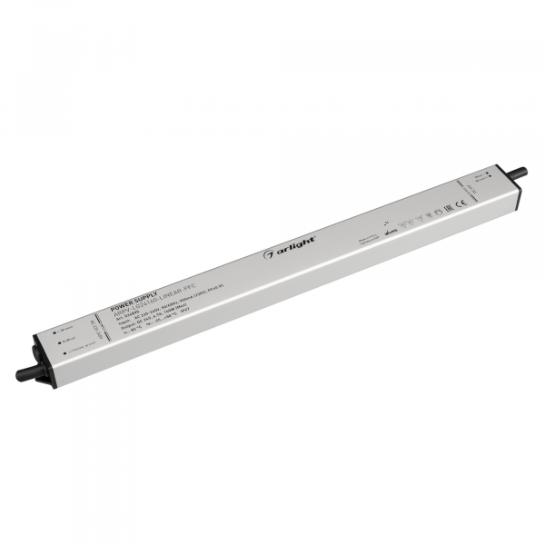 Arlight Драйвер 24V 160Вт IP67 350х30х21 ARPV-LG24160-LINEAR-PFC (24V, 6.7A, 160W)