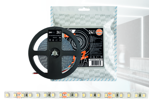 Лента светодиодная Jazzway IP20  24V   12Вт/м  мультиколор  5050/60-24V  (1упаковка-5м)
