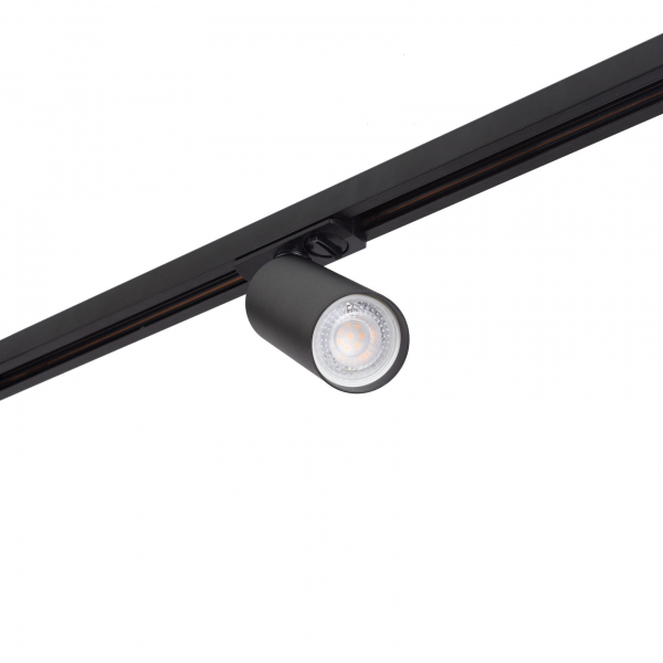 DK6202-BK Трековый светильник IP 20, 50 Вт, GU10, черный, алюминий