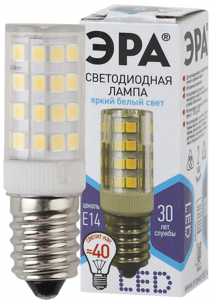 Светодиодная лампа ЭРА LED smd T25-5W-CORN-840-E14