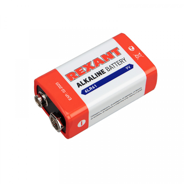 Батарейка &quot;Крона&quot; REXANT 6LR61 Крона 9V 600mAh BL1