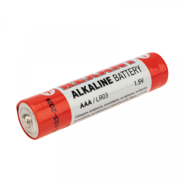 Элемент питания алкалиновый AAA/LR03 &quot;REXANT&quot; BL4 1,5 V 1200 mAh 30-1012 (кратно 4)