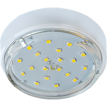 Светильник точечный Ecola GX53 DGX5318 220V GX53 накладной легкий белый  18x88    FW53FFECD