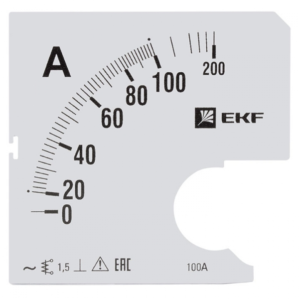 Шкала EKF PROxima сменная для A961 100/5А-1,5