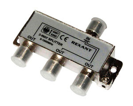Делитель REXANT на 3TV F разъём 5-1000 МГц   05-6002 05-6002