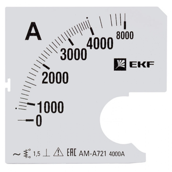 Шкала EKF PROxima сменная для A721 4000/5А-1,5