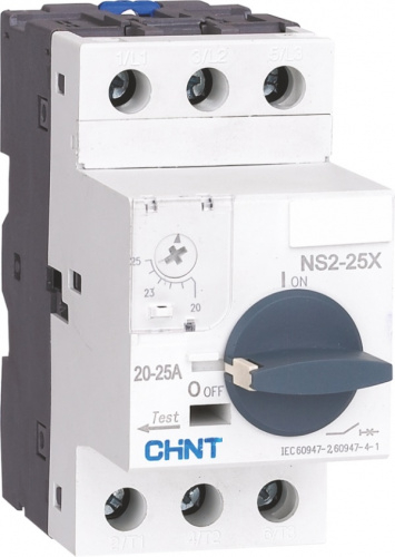 Пускатель NS2-25X 2.5-4A с поворотной ручкой (R)(CHINT)