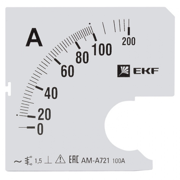 Шкала EKF PROxima сменная для A721 100/5А-1,5