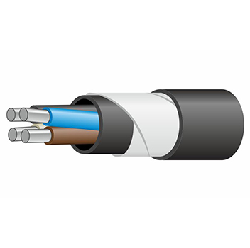 Кабель алюминиевый силовой бронированный АВБШв-0,66 4х25 (мк) ГОСТ