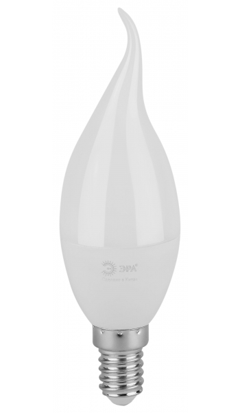 Лампочка светодиодная ЭРА GREEN LINE LED BXS-10W-865-E14 GL E14 10 Вт свеча на ветру холодный свет (кратно 1)