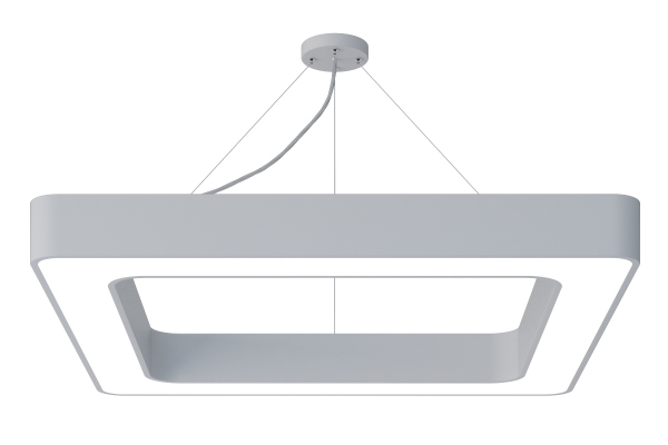 Светильник светодиодный Geometria ЭРА Quadro SPO-162-W-40K-070 70Вт 4000К 4200Лм IP40 800*800*80 белый подвесной