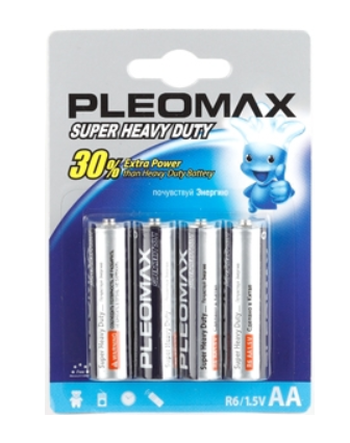 Батарейка AA Pleomax R6 BP4 (кратно 4)