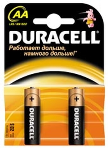 Батарейка AA DURACELL MN1500/LR6 BP2 52001022 (кратно 2)