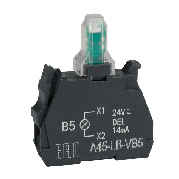 Световой блок OptiSignal D22 A45-LB-VB5 желтый 24VACDC ZBVB5 (кратно 1)