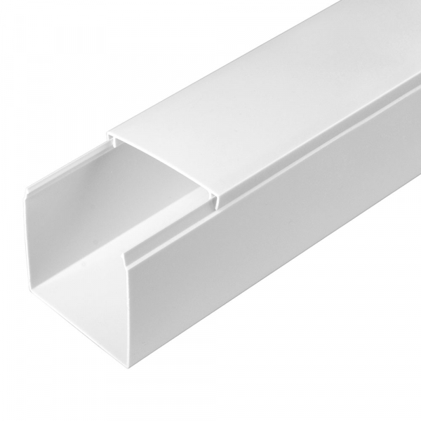 Кабель-канал Белый 2-й замок в полиэтилене 60х60 (кратно 12)