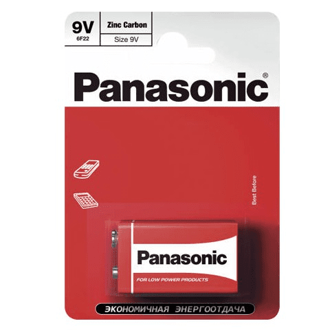 Элемент питания Panasonic 6F22 Zinc Carbon  BP1