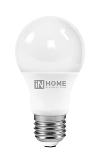 Светодиодная лампа IN HOME A60 10Вт 230В 6500К Е27 900Лм