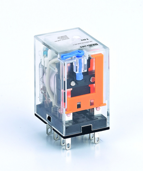 23843DEK Промежуточное реле 2 конт. с LED инд. и TEST функ. 5А 48В DC ПР-102