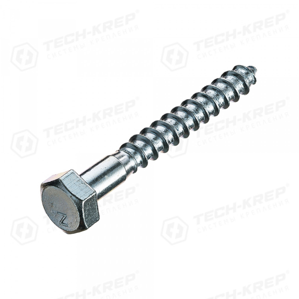 Шуруп сантехнический DIN571 10х80 (шт.) - накл. Tech-Krep