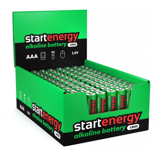 Элемент питания СТАРТ START ENERGY LR03-SH4-BOX96 (кратно 96)