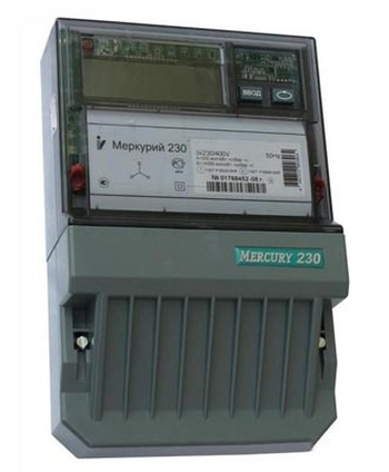 Счетчик трехфазный однотарифный Меркурий 230 AR-03 R 5-7,5А 400В RS485 ЖКИ шкаф + подобрать трансформаторы тока