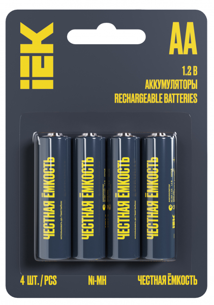Аккумулятор GREEN Ni-MH AA 2700мАч (4шт/блистер) IEK